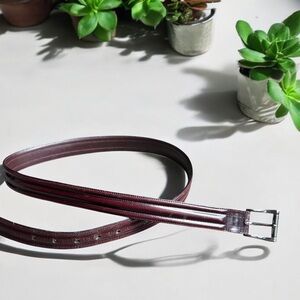 CALE Leather Belt SPAIN Brown Silver Men’s Size 38 FAST SHIPPING